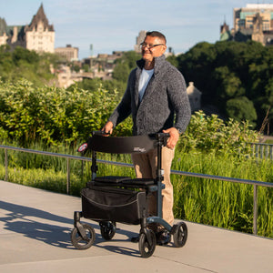 Triumph Escape HD Heavy Duty Rollator - 450 lb Capacity - Lifestyle View