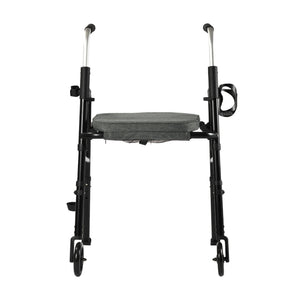 Triumph Essentials Walker with Seat - Folding Lightweight Walker - Handle and Brake Detail