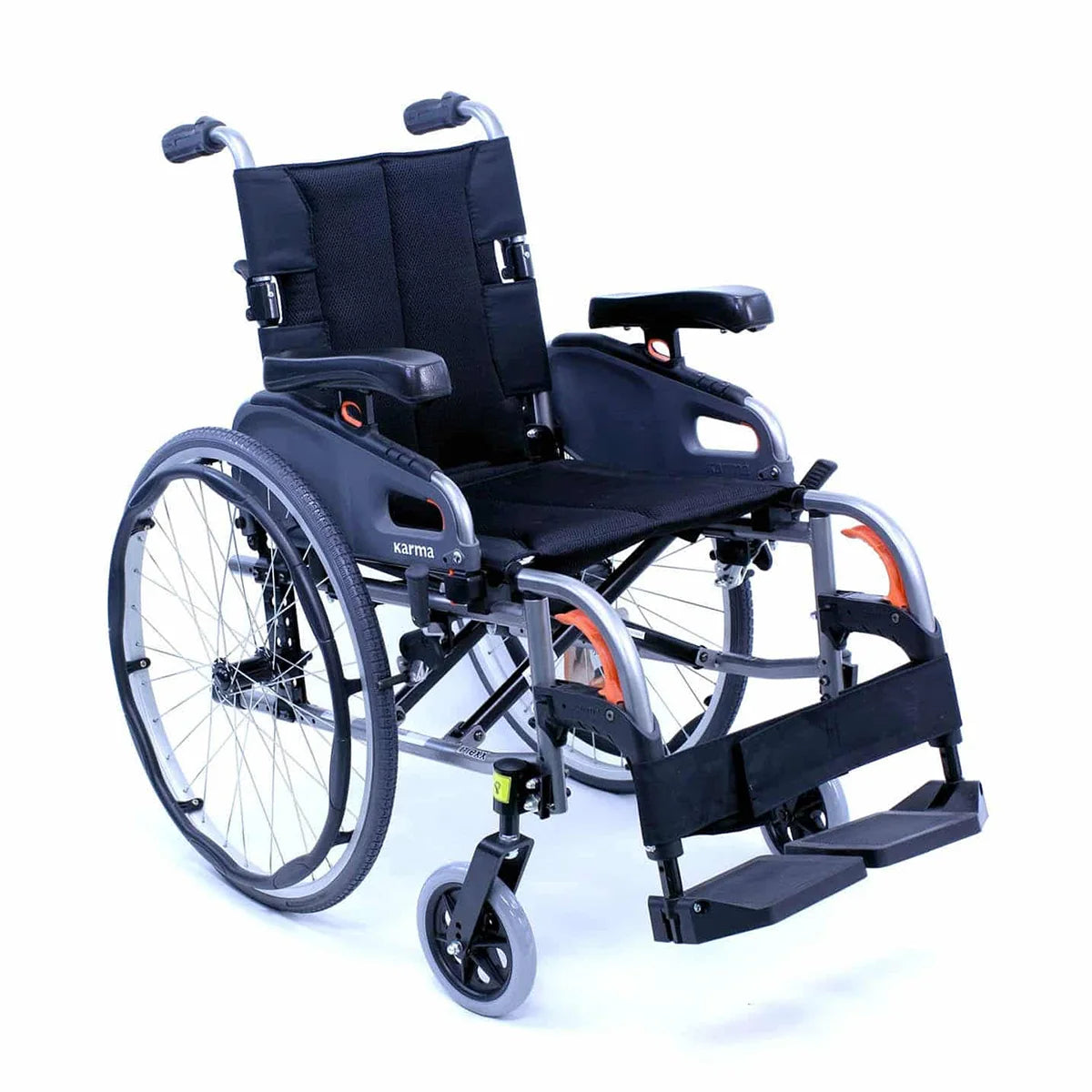 Flexx Ultra Lightweight Wheelchair - Quick Release Axles, 16" Seat - Front View