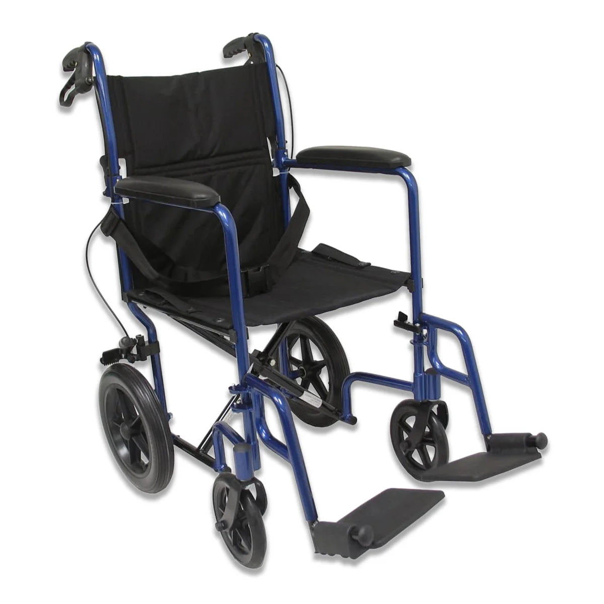 LT-1000HB Lightweight Transport Chair - 19 lbs, Hand Brakes, 19" Seat - Front View