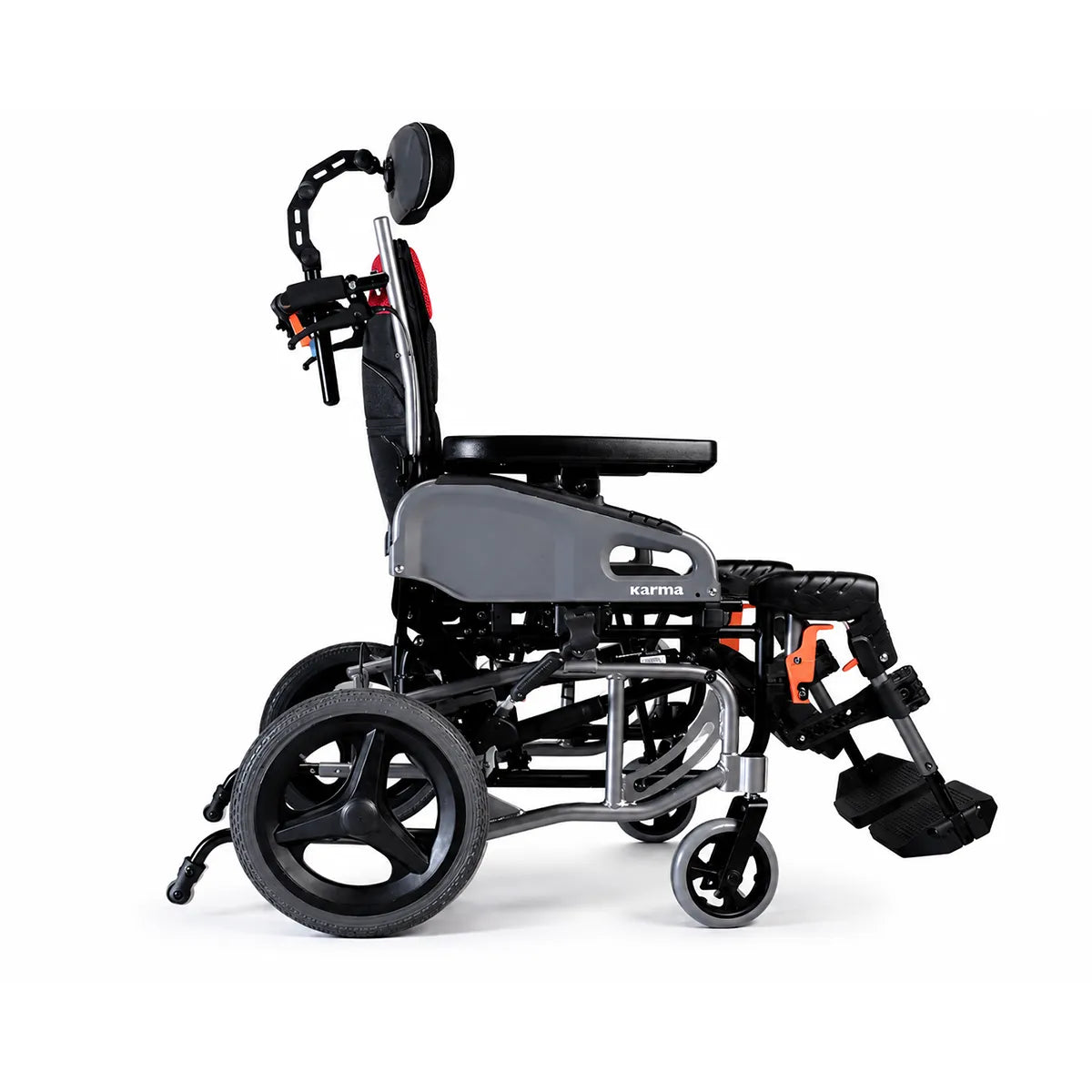 VIP2-TR Tilt-in-Space Recline & Transport Wheelchair — 14" Rear Wheels