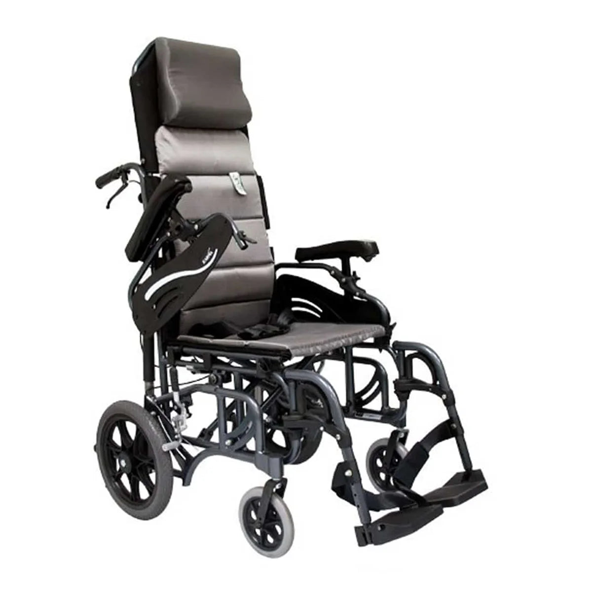 VIP515 Tilt-in-Space Transport Wheelchair - Reclining, 20" Rear Wheels - Front View