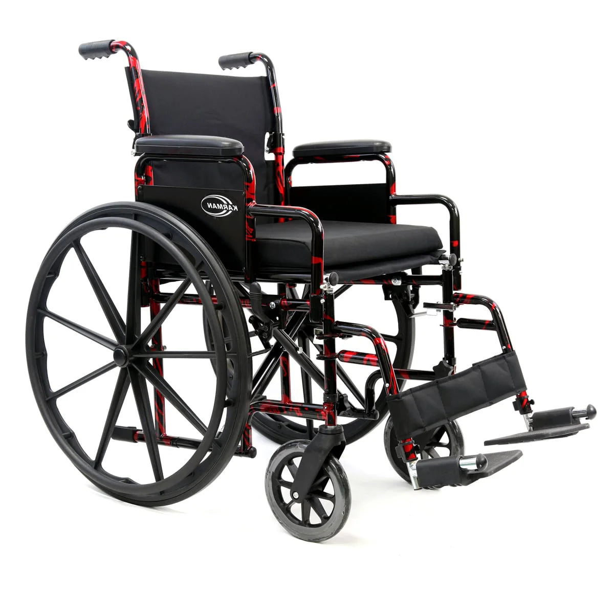 LT-770Q Lightweight Wheelchair - 18" Seat, Quick Release Wheels - Front View