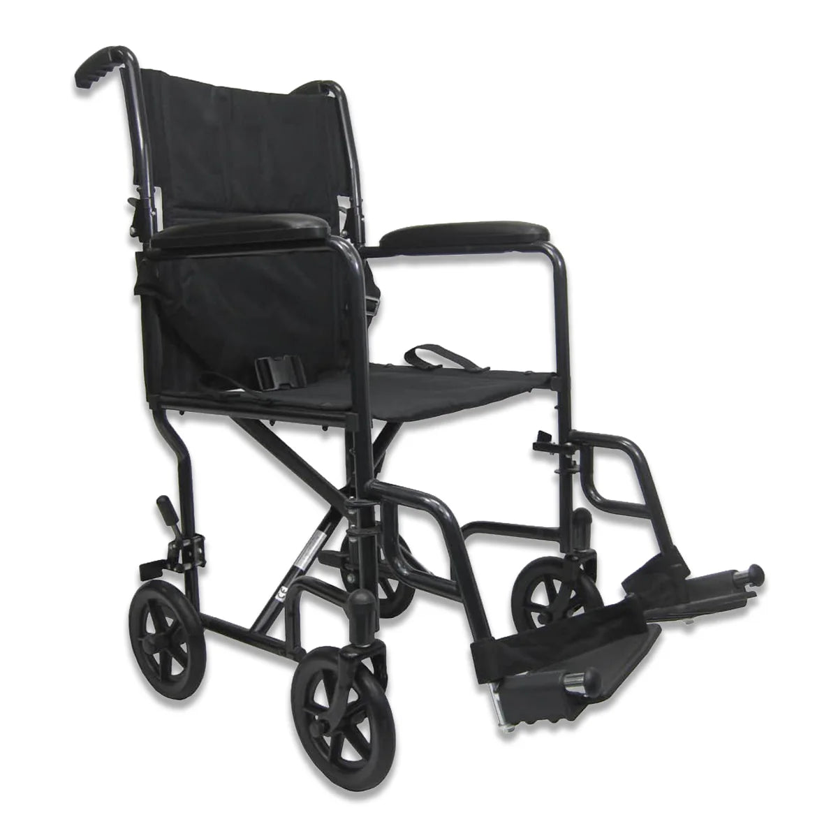 LT-2019 Lightweight Transport Chair - 19 lbs, 19" Seat, Removable Footrest - Front View