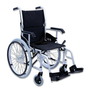 LT-980 Ultra Lightweight Wheelchair - 24 lbs, 18" Seat - Folded for Transport