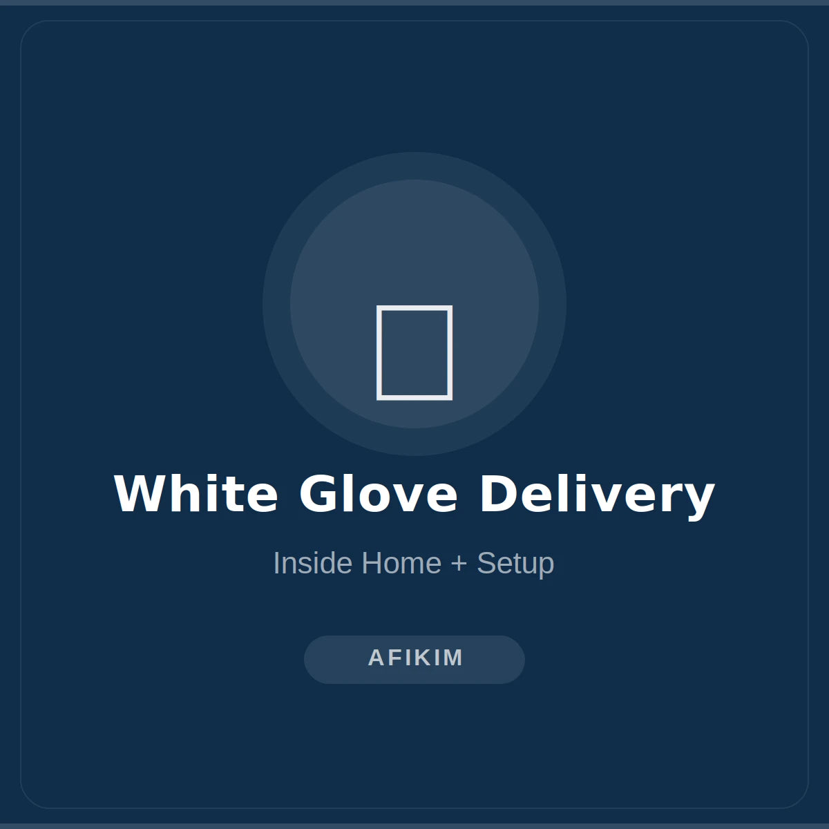 AFIKIM White Glove Delivery - Front View