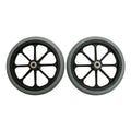8"x1" Front Caster in Black with 7/16" Bearing