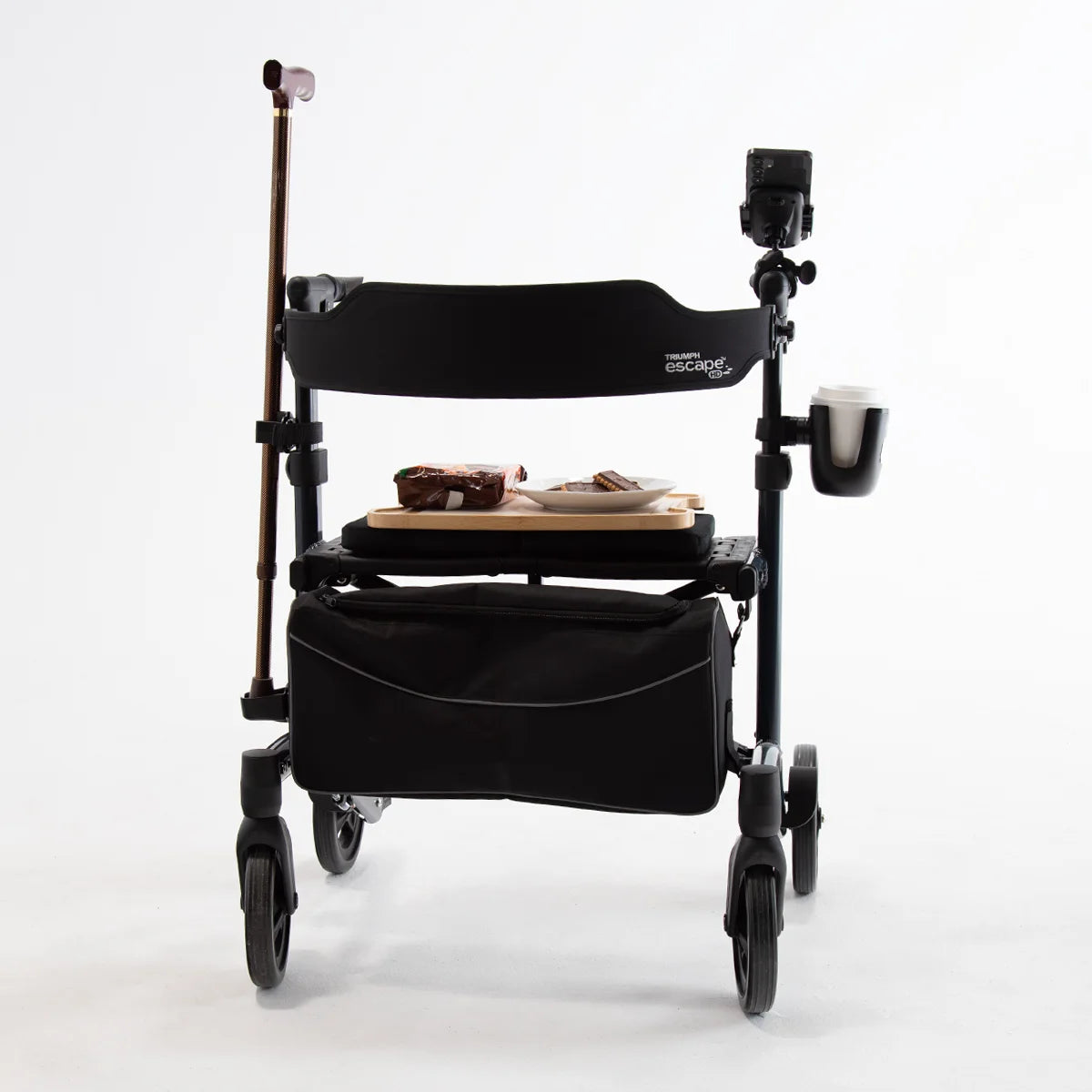 Triumph Escape HD Heavy Duty Rollator - 450 lb Capacity - Storage Basket Detail