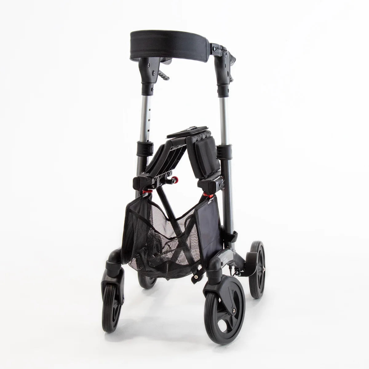 Triumph Escape Petite Rollator - Narrow Frame, 19" Seat Height - Wheel and Caster Detail