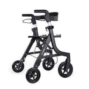 Triumph Essentials Compact Rollator - Lightweight Foldable Walker - Side Profile