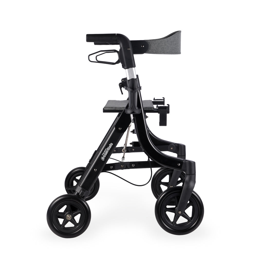 Triumph Essentials Compact Rollator - Lightweight Foldable Walker - Folded for Storage