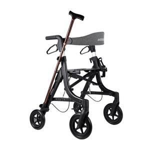 Triumph Essentials Compact Rollator - Lightweight Foldable Walker - Seat and Backrest Detail