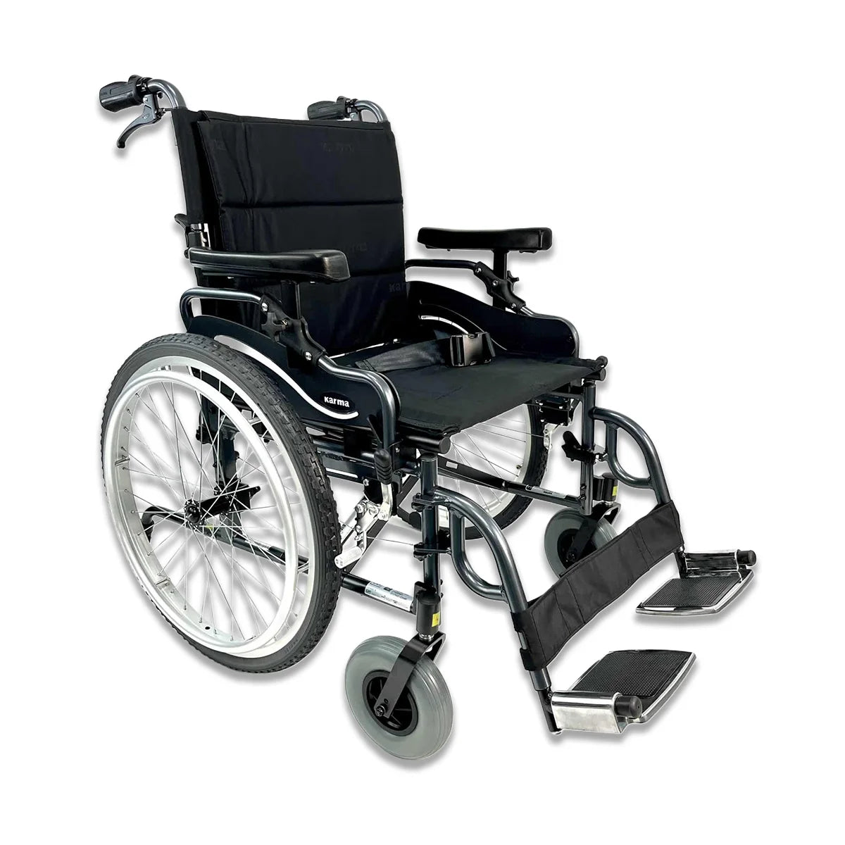 KM-8520X Heavy Duty Bariatric Wheelchair - Lightweight, 20" Seat - Front View