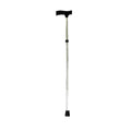 Folding Cane with Ergonomic Handle — Collapsible Walking Cane, Silver