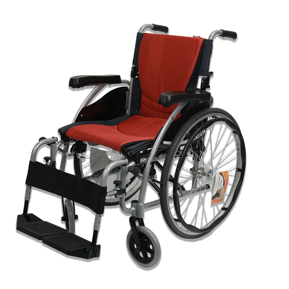 S-Ergo 125 Ergonomic Wheelchair - Flip-Back Armrest, Swing-Away Footrest - Side Profile