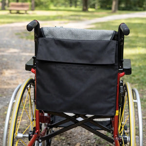Large universal Carry Pouch for wheelchair - Side View