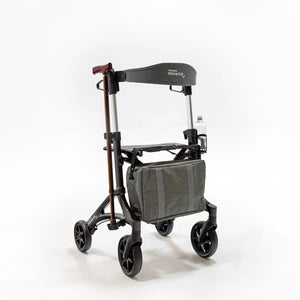 Triumph Maverick Carbon Fiber Rollator - Ultra-Lightweight 13.8 lbs - Handle and Brake Detail
