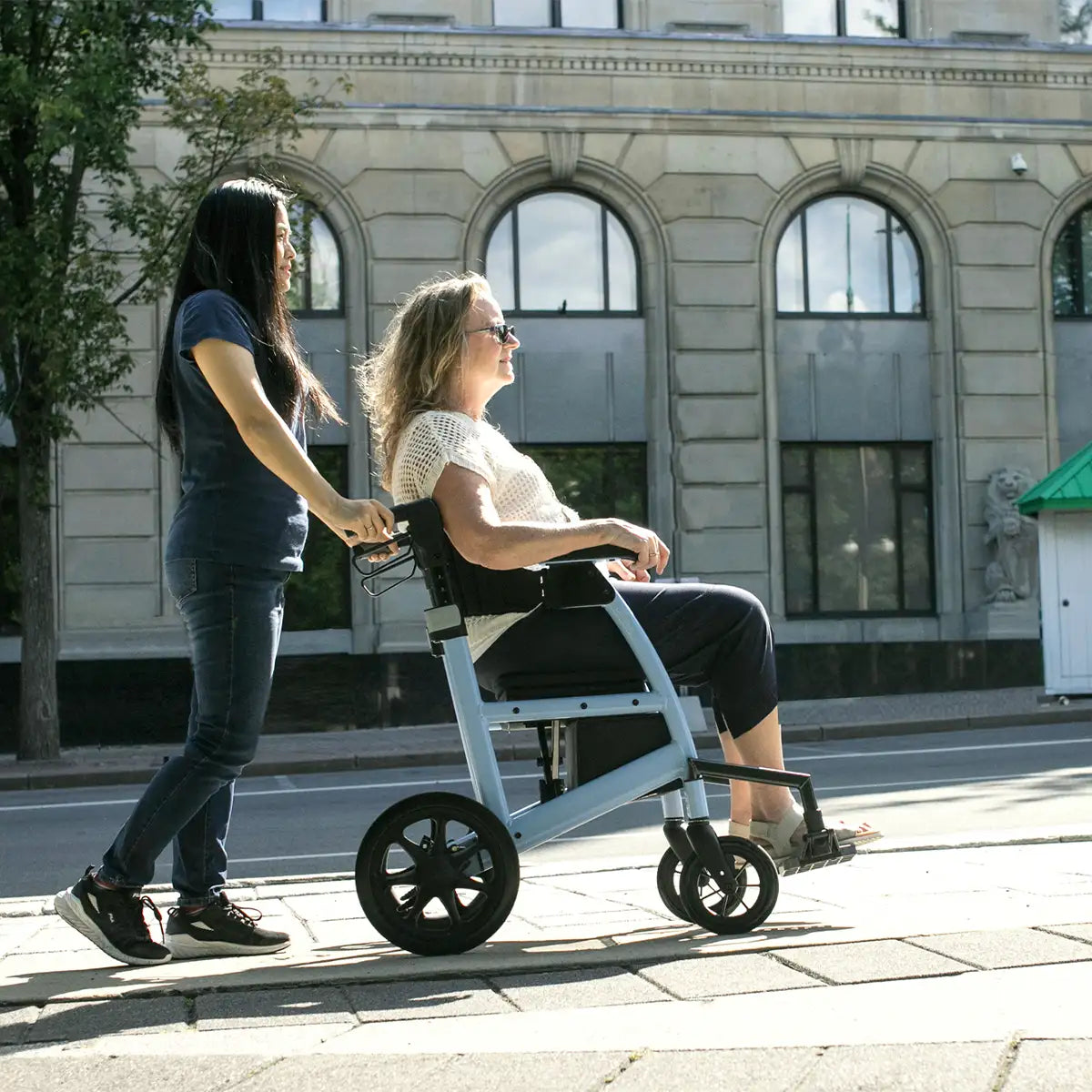 Triumph Prestige 2-in-1 Rollator & Transport Chair - Lifestyle View