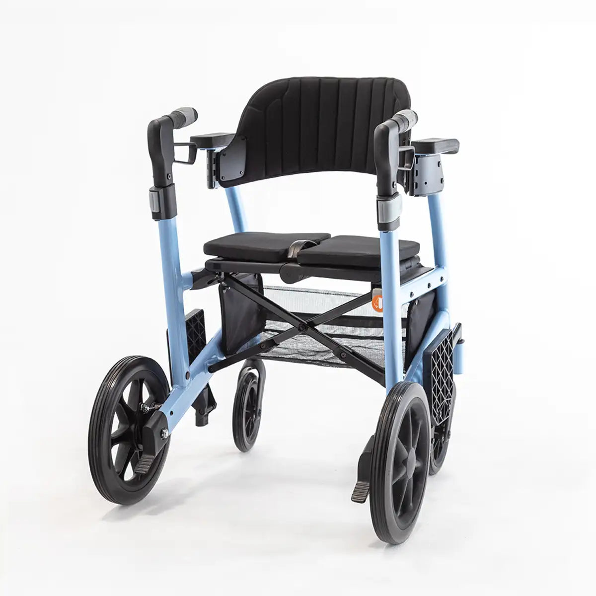 Triumph Prestige 2-in-1 Rollator & Transport Chair - Folded for Storage