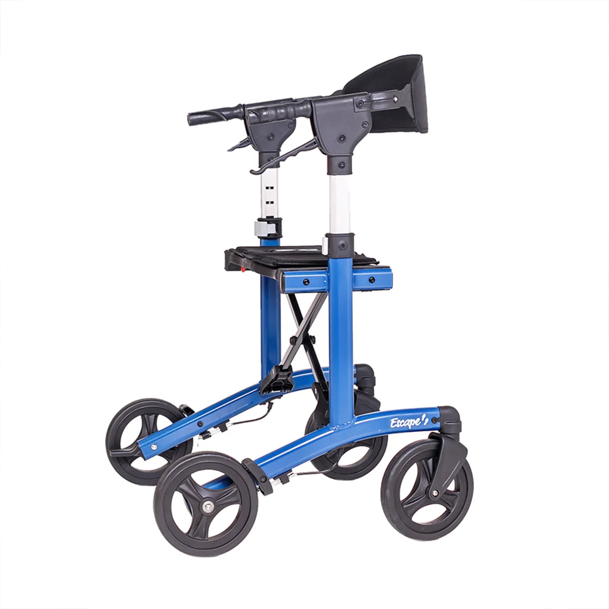 Triumph Escape Rollator - Adjustable Seat Height, ISO Certified - Folded for Storage