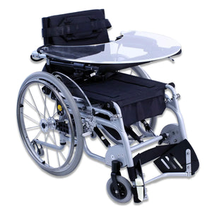 XO-101 Power-Assist Standing Wheelchair - Manual Push - Armrest and Footrest Detail