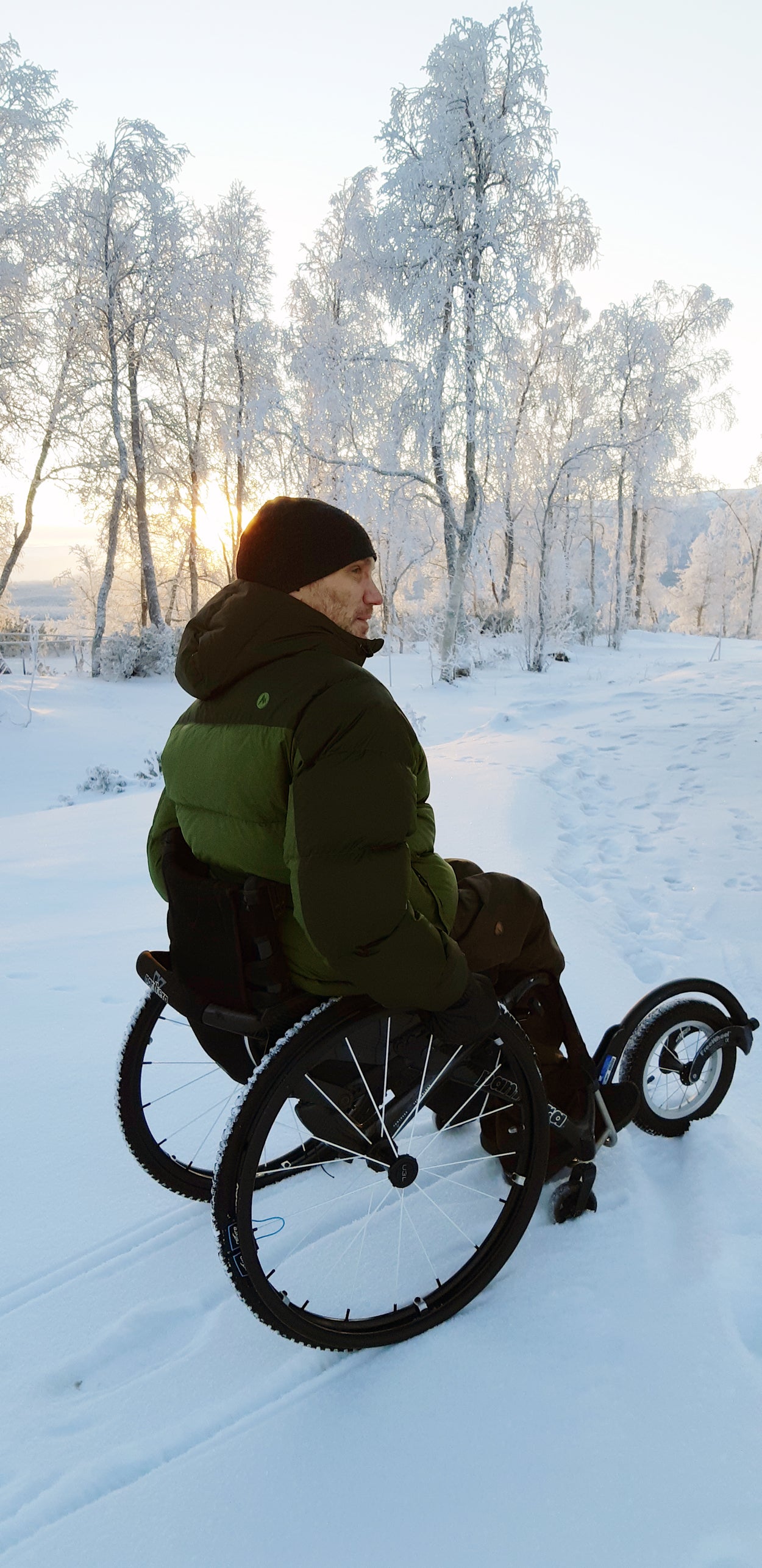 reTyre Traction Skins - Complete Pair for Wheelchairs & Rollators - Handle and Brake Detail